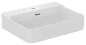 Ideal Standard Conca Ceram - Lavabo da appoggio 600x450 mm, con sfioratore, foro per rubinetto, bianco T381801