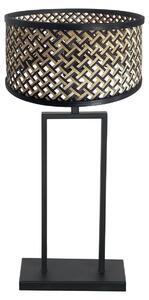 Steinhauer - lampada da tavolo - Stang - nero - bambù metallo - Ø 30cm - E27 - 3856ZW