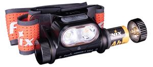 Fenix HM65RTV20BLC- LED Dimmerabile ricaricabile lampada da testa LED/USB IP68 nero/arancione