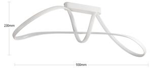 Brilagi-LED Plafoniera dimmerabile TWISTER LED/60W/230V 3000-6000K bianco + telecomando