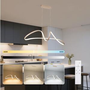Brilagi-LED Lampadario dimmerabile a sospensione TWISTER LED/60W/230V 3000-6000K beige + telecomando