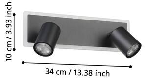 Eglo 901635 - Faretto LED RIMBOCCHI LED/12W/230V nero
