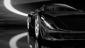 Illustrazione Black Sports Car, mevans