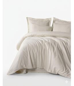 Set copripiumino e federa beige in cotone renforcé per letto singolo 140x200 cm Checkered – Mila Home Luxury