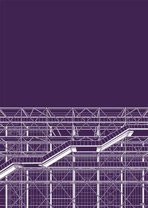Illustrazione Centre Pompidou, zaglono