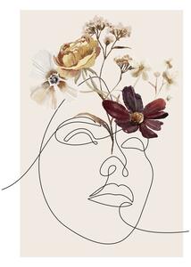 Illustrazione Wild Flower Love, Lola Lilaxlola, (30 x 40 cm)