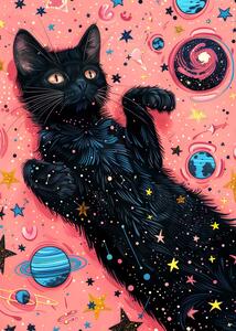 Illustrazione Candy Cat the Star Ii, Justyna Jaszke, (30 x 40 cm)
