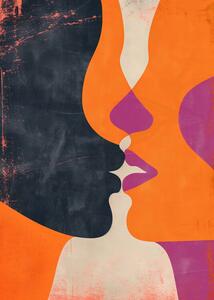 Illustrazione The Kiss, Andreas Magnusson, (30 x 40 cm)