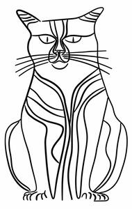 Illustrazione Line Cat, Justyna Jaszke