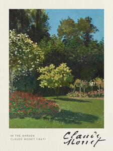 Riproduzione In the Garden - Claude Monet
