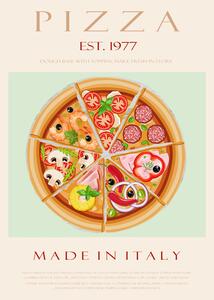 Illustrazione Pizza est 1977, Rikke Londager Boisen