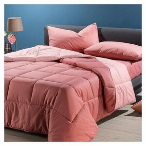 Caleffi Trapunta Bicolor In Cotone Letto 1 Piazza E Mezza Colore Rosa Pink