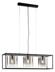 Fischer & Honsel 61028 Lampada a sospensione Samu in metallo nero sabbia E27