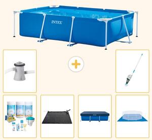 Piscina fuori terra rettangolare - 260x160x65 cm - 7 pezzi - Modello S20023