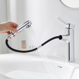 Rubinetto da bagno con doccetta estraibile, 2 getti