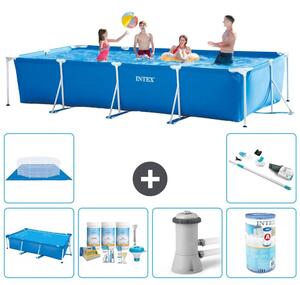 Piscina fuori terra rettangolare - 450x220x84 cm - composta da 7 elementi - modello S30318