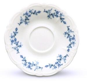 Piattino bianco/blu in porcellana ø 12 cm Retro – BonBistro