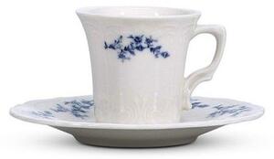 Piattino bianco/blu in porcellana ø 12 cm Retro – BonBistro
