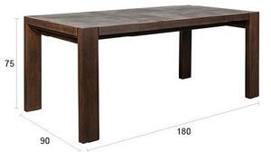 Tavolo da pranzo in legno massiccio 90x180 cm Bruneau – Dutchbone