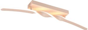 Plafoniera LED, sabbia, forma a onda, L 79 cm