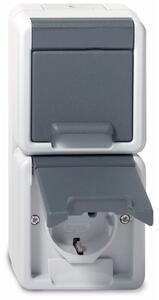 Gira Schuko scatola doppia gr 078030