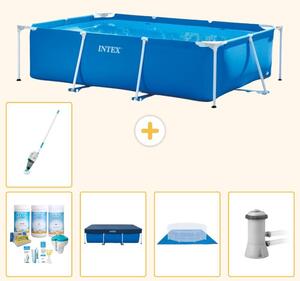 Piscina fuori terra rettangolare - 300x200x75 cm - composta da 6 elementi - modello S21125