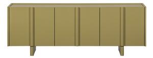 Mobile TV verde in pino massiccio 152x53x46 cm Basu – WOOOD