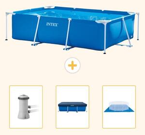 Piscina fuori terra rettangolare - 300x200x75 cm - 4 pezzi - Modello SCB76