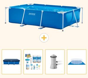 Piscina fuori terra rettangolare - 300x200x75 cm - 5 pezzi - Modello SCB1