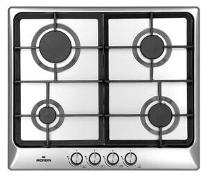 Mondin Piano Cottura 4 Fuochi a Gas Larghezza 60 cm in Acciaio Inox colore Inox - MATERA A0604VNGCX