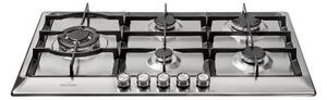 Mondin Piano Cottura 5 Fuochi a Gas Larghezza 90 cm (1 Bruciatore Wok) in Acciaio Inox colore Inox - MATERA A0905VPGCX