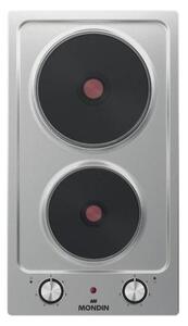 Mondin Piano Cottura Elettrico 2 Fuochi Larghezza 30 cm in Acciaio Inox colore Inox - MATERA F3290200X