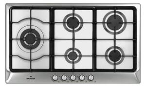 Mondin Piano Cottura 5 Fuochi a Gas Larghezza 90 cm (1 Bruciatore Wok) in Acciaio Inox colore Inox - MATERA A0905VPGCX