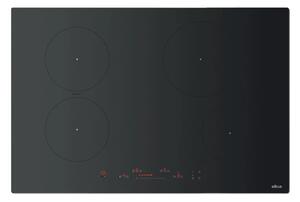 Elica Piano Cottura Induzione 4 Fuochi Larghezza 80 cm in Vetro colore Nero Opaco - PRF0210632 PRIMIS 804 PLUS RAW