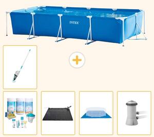 Piscina fuori terra rettangolare - 450x220x84 cm - composta da 6 elementi - modello S20845