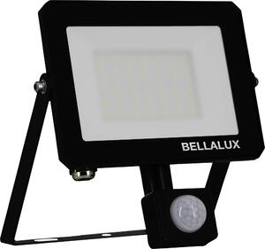 Proiettore LED BELLALUX, 30 W, 4000 K, 2700 lm, bianco neutro, IP65, con sensore di movimento, nero