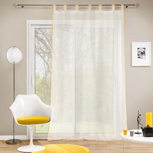 Tende in misto lino multifunzione, 2 pz - Bianco - HOME