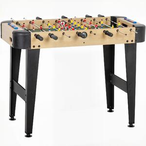 SPORTNOW Calcio Balilla da Tavolo 92 cm con 22 Giocatori, 2 Palline, Segnapunti Manuali e Manopole Antiscivolo, Color Legno Naturale | Aosom Italy