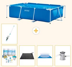 Piscina fuori terra rettangolare - 260x160x65 cm - composta da 6 elementi - modello S20825