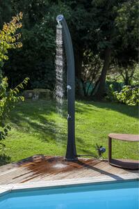 DecHome Doccia solare da giardino 25lt con rubinetto lavapiedi e miscelatore acqua SSR25
