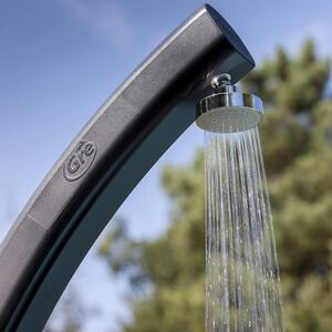 DecHome Doccia solare da giardino 25lt con rubinetto lavapiedi e miscelatore acqua SSR25