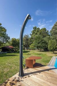 DecHome Doccia solare da giardino 25lt con rubinetto lavapiedi e miscelatore acqua SSR25