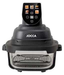 JOCCA Friggitrice ad Aria Capacit 6 Litri Potenza 1500 Watt Contenitore in Vetro colore Nero - 2954