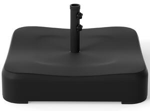 Costway Base ombrellone da giardino con 2 manopole per pali fino a ø 48 mm, Base pesante in metallo con copertura