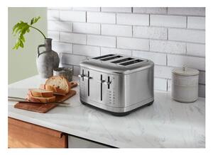 KITCHENAID Tostapane 4 Fette Potenza 1640 Watt con 7 Livelli di Doratura colore Acciaio Inox - 5KMT4109ESX