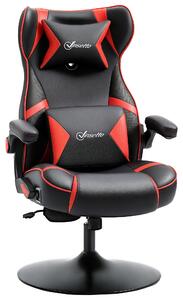 Vinsetto: poltrona da gaming con funzione oscillante, poltrona da gaming con altoparlanti, sedia da ufficio in ecopelle