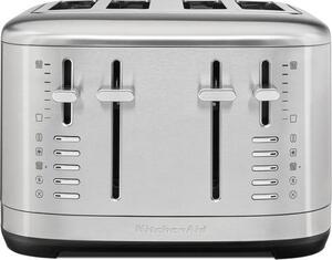 KITCHENAID Tostapane 4 Fette Potenza 1640 Watt con 7 Livelli di Doratura colore Acciaio Inox - 5KMT4109ESX