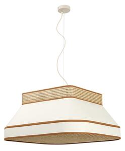 Lampada a sospensione MARKET SET, Square, dimmerabile, Beige, Sala da pranzo, Tessuto / Tessile, Design