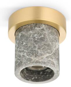 DESIGN BY US Plafoniera soffitto Miss Marble, dimmerabile, Alluminio / Grigio / Zincato, Bagno, Pietra, Design, Plafoniera