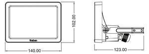 Theben Faretto da parete per esterni a LED theLeda B10 dual, nero, IP65, Nero, Alluminio, Lampada LED da esterni